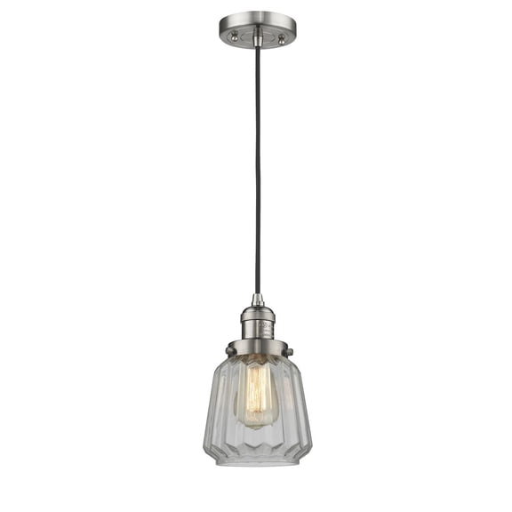 Innovations 1-LT LED Chatham 6" Mini Pendant - Brushed Satin Nickel - 201C-SN-G142-LED