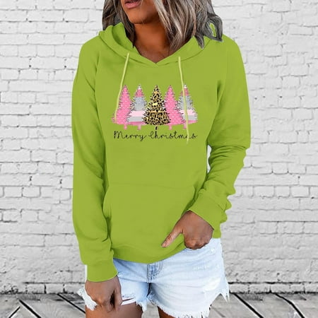 

jsaierl Oversized Sweatshirt for Women Funny Graphic Christmas Matching Pullover Long Sleeve Womens Fall Tops Lightweight Hooded Sweatshirt for Date Night
