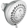 thumbnail image 1 of Moen Adler Chrome 3.5-Inch 4-Function Showerhead with various High-Pressure Options, Pressure Boosting Shower Head, 23026, 1 of 3