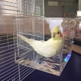 thumbnail image 5 of WINDLAND Bird Bath Tub for Cage Parrot Shower Accessories Hanging Clear Bathing Box, 5 of 6