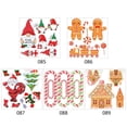 thumbnail image 3 of GENEMA Christmas Wall Clings Removable Window Stickers Gnome Santa Gingerbread Man Window Decals for Kids Rooms New Year Party Decorations, 3 of 11