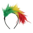 thumbnail image 3 of Accesorios para el cabello de plumas a juego 1 Pc diadema para mujeres Verde Amarillo, 3 of 5