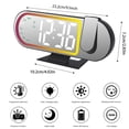 thumbnail image 5 of Digital Clock Colorful Soft Lighting Warning Approaches Clear Time Projection ABS Substance Easy Arrange, 5 of 9