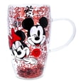thumbnail image 1 of Taza plateada con forma de corazón de Minnie y Mickey de Buffalo Disney, 450 ml, 1 of 9