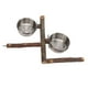 thumbnail image 5 of Soporte de madera para loros con cuenco de comida de acero inoxidable, soporte para alimentador de alimentos, conjunto de alimentador de jaula para pájaros combinado L, 5 of 5