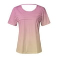 thumbnail image 4 of Mareep Vêtements de Printemps Été S-2TG Chemise Décontractée Imprimée à Manches Courtes Col Rond pour Femmes Tops Liquidation, Cadeau, 4 of 6