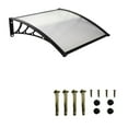 thumbnail image 3 of GROWTH TANK Door Awning Accessories Modern Snow Protection Seamless Connection Design Door Canopy Window Awning for Residential Porch Length by Wall 100cm, 3 of 9