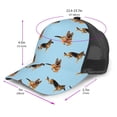 thumbnail image 3 of Picia German Shepherd Dog Pattern Trucker Hat,Baseball Cap,Sun Protection Cap,Stylish Headwear,Leisure Cap,Outdoor Sports Cap, 3 of 7