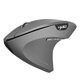 thumbnail image 3 of Ratón óptico Ergonómico Inalámbrico de GHz con Receptor USB 6 Niveles de DPI Ajustables gris Soledad Ratón vertical inalámbrico, 3 of 8