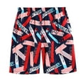 thumbnail image 1 of Maillot de Bain Garçon Bébé Short de Bain Compression Rouge, 1 of 3