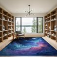 thumbnail image 2 of ODIKA 9'x12' Washable Area Rug Non-Slip, Chair-Friendly Large Galaxy Nebula Swirling Cosmic Meteorite Motif Planetary for Dining Room, Basement, Office, 2 of 7