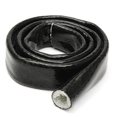 thumbnail image 3 of Black 3ft Fire Armor Sleeve Heat Shield 10mm ID For 6AN Oil Fuel Hydraulic Lines, 3 of 5