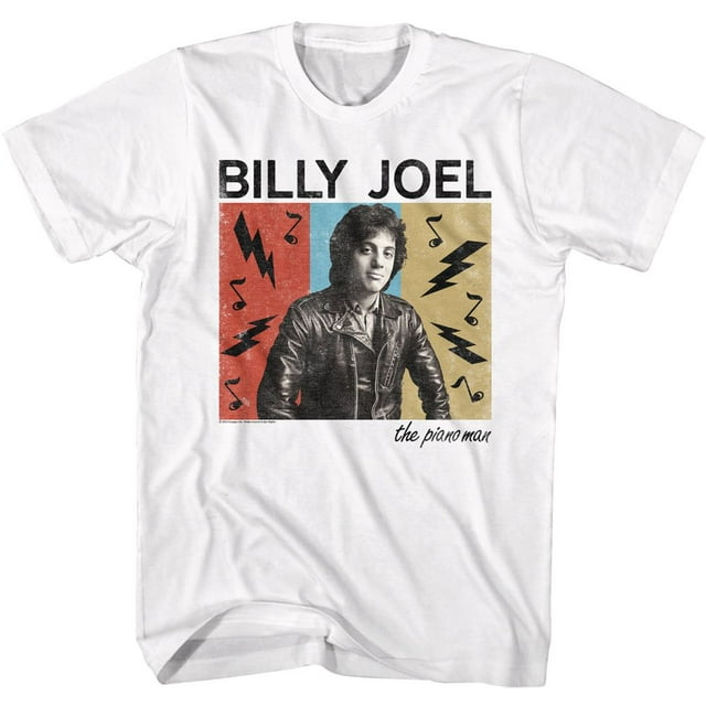Billy Joel The Piano Man T-Shirt Blanc pour Adulte