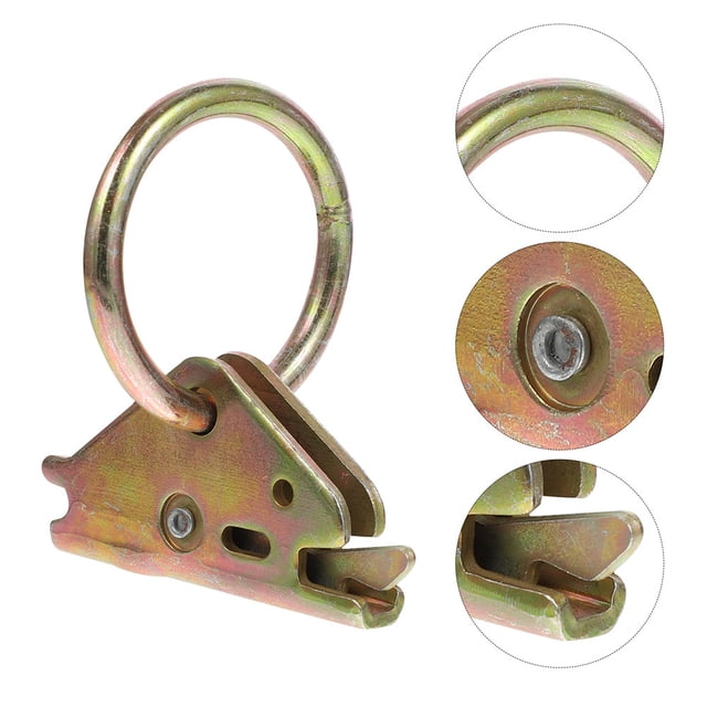 YSNOOWE 6Ud Accesorios E Track Dorados Para Sujeción De Carga Con Anclajes De Alta Dureza