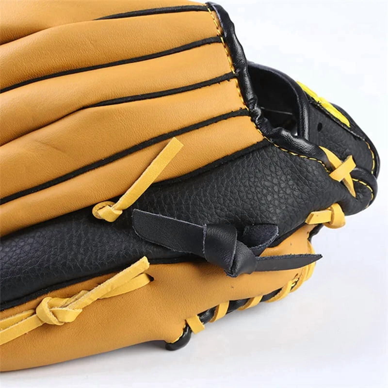 Professional Baseball Gloves Youth Adult Leather Baseball Gloves Softball Training Catcher Gloves 11.5 Inches,1 x Baseball glove