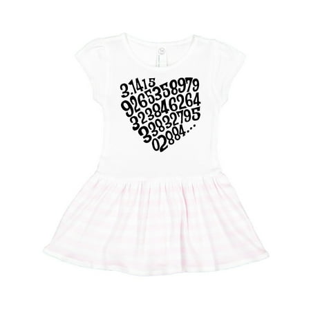 

Inktastic Pi Heart Numbers Gift Toddler Girl Dress