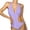 Purple, variant on Fartey Tummy Control One Piece Swimsuit for Women Fashion Elegant Halter Deep V Neck Bathing Suit Solid Color Cutout Swimsuits Casual Summer Beach Swimwear Blue S-XL