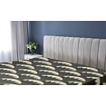 thumbnail image 5 of Ambesonne Geometric Fitted Sheet, Minimalist Stripes Floral, California King, Charcoal Grey Pale Coffee, 5 of 5