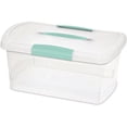 thumbnail image 1 of Caja de almacenamiento Sterilite Showoffs Med Nesting, transparente, color azul, 1 of 2