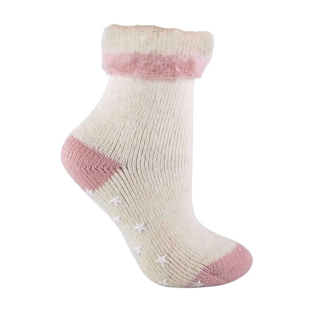 Sock Snob - Ladies Alpaca Wool Blend Thermal Slipper Bed Socks with Grippers