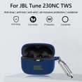 thumbnail image 2 of Funda de silicona para auriculares todo incluido con gancho para JBL Tune 230NC TWS (azul) Ehuebsd  Para estrenar, 2 of 5