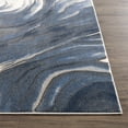 thumbnail image 5 of Abani Regal Collection Area Rug Mid Century Modern Bedroom Living Room Decor Floor Rug 8 x 10 Blue Grey, 5 of 9