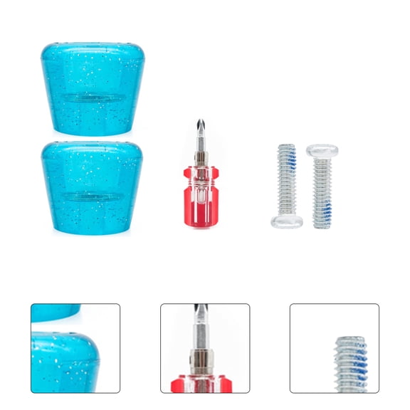 OUNONA 1 Set Roller Skate Toe Stoppers in Steel for Outdoor Streets with Heat Resistance