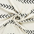 thumbnail image 5 of Laddha Home Designs Black and White Chevron Throw Blanket 50" x 60", 5 of 9