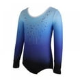 thumbnail image 3 of GYRATEDREAM Gymnastics Leotards for Girls Long Sleeve Colorful Sparkle Leotard for Girl 5-12 Years, 3 of 13