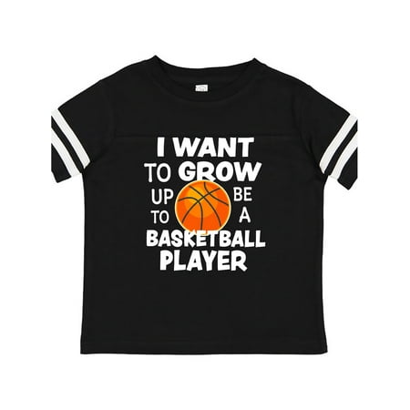

Inktastic I Want To Grow up To Be A Basketball Player Gift Toddler Boy or Toddler Girl T-Shirt
