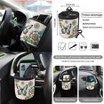 thumbnail image 5 of Uorisanigo Butterfly Print Automotive Interior Covers Elegant Car Seat Covers Full Set Car Accessories Soft Car Steering Wheel Cover,Universal Car Seat Belt Cover,Large Car Trash Can Gift for Friend, 5 of 7