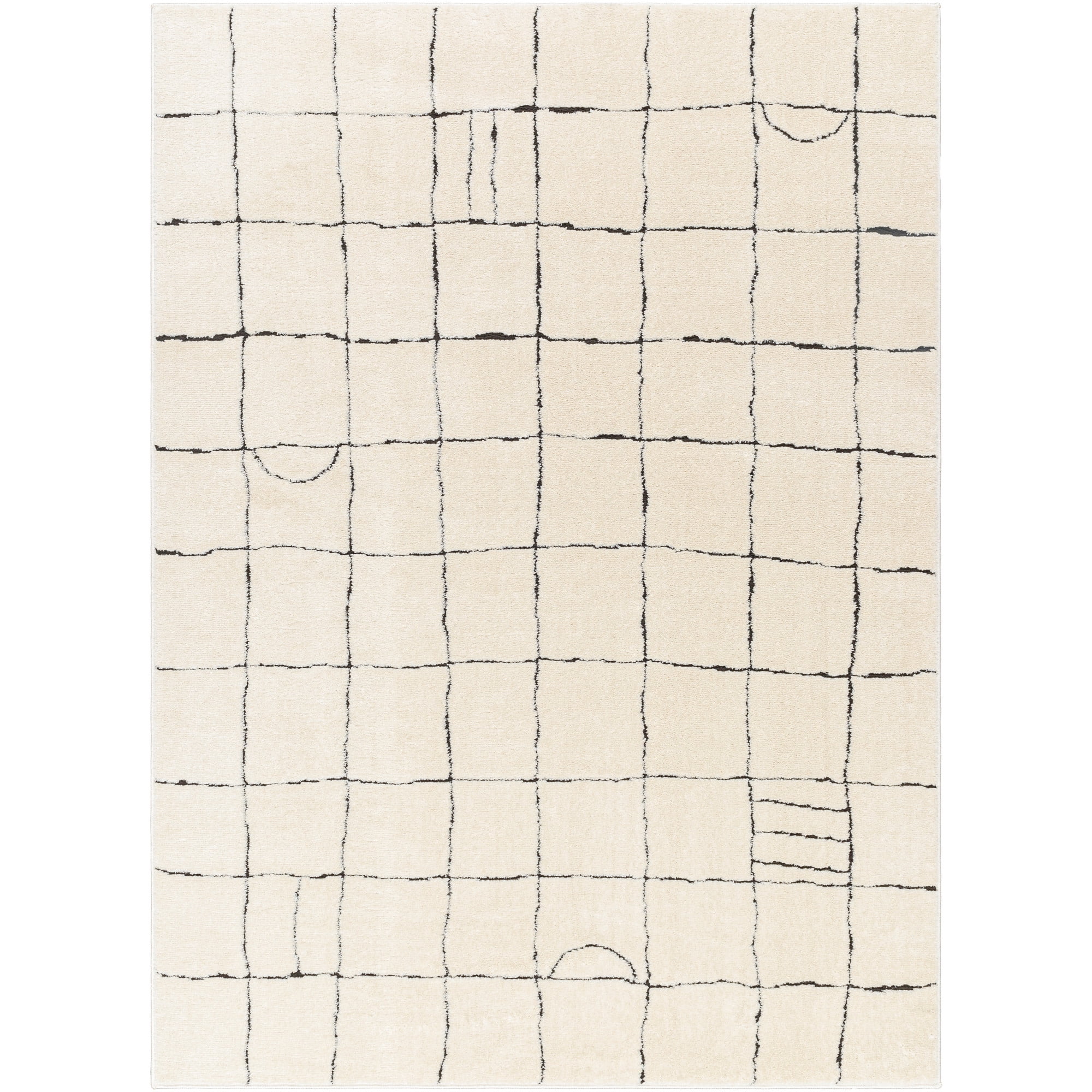Artistic Weavers Freud Geometric Area Rug, Black ,9'2" x 12'