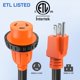 thumbnail image 5 of Cable adaptador con bloqueo para RV Nilight de 15 A a 30 A, resistente a la intemperie, 37 cm, 5 of 9
