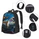 thumbnail image 2 of Balery Ocean Coral Turtle Mochila para hombre y mujer - Tela Oxford 600D resistente - Gran capacidad, resistente al agua, ideal para la escuela, viajes y senderismo, 2 of 6