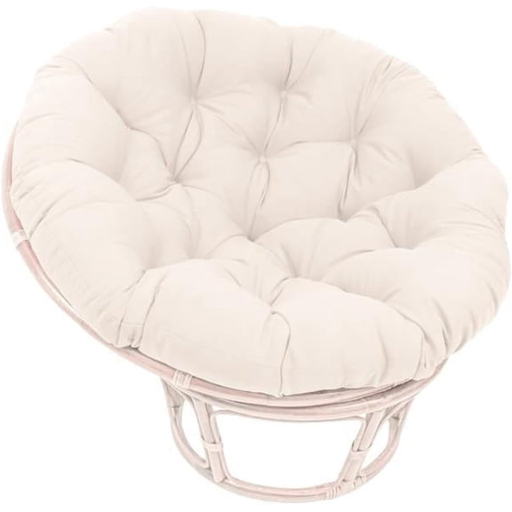 Twill Papasan Cushion, 52" x 6" x 52", Natural