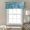 Teal Blue, variant on Kitchen Curtain Valance Mint Green Marble Fluid Art Rod Pocket Window Valances,Modern Abstract Turquoise Small Windows Treatment for Living Room Bedroom,54"x18"