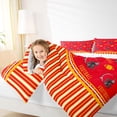 thumbnail image 4 of Homewish Football Helmet Bedding Comforter Set,Rugby Game Twin Comforter Sets,Red Yellow Bedding Set For Teens,Luxury Bedroom Decor Reversible,2pcs, 4 of 8