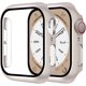 thumbnail image 1 of Smiling Paquete de 2 estuches con protector de pantalla de vidrio templado incorporado, compatible con Apple Watch Series 9 (2023) /Series 8 /Series 7 de 41 mm, estuche rígido para PC, cubierta protec, 1 of 4