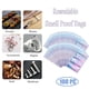 thumbnail image 5 of Bolsas A Prueba De Flash Resellable PC Ziplock 100 Aluminio Olor Limpieza Y Organizadores, 5 of 7