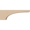 thumbnail image 3 of 2"W x 12"D x 4"H Thin Huntington Rough Cedar Woodgrain TimberThane Corbel, Primed Tan, 3 of 6