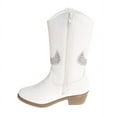 thumbnail image 5 of Kensie Girl Zip-up Low Heel Faux Leather Cowgirl Boots, 5 of 8
