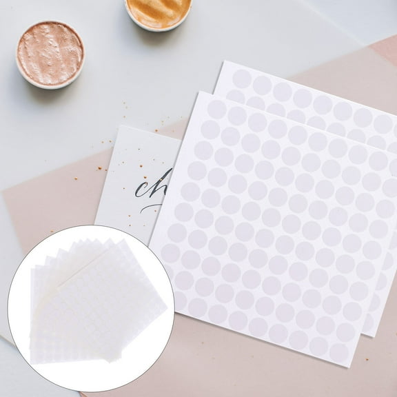 PENIKOKO Double-Sided Foam Adhesive Sticky Paper, Multi-Purpose White Sheets, 20 Count for Crafts and Office Use