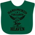 thumbnail image 3 of Inktastic Handpicked for Earth by My Tio in Heaven with Angel Wings Boys or Girls Baby Bib, 3 of 4