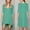Green, variant on Jacenvly New Maternity Clothes for Women Pregnant Women'S Casual Loose Dress with Asymmetric Hem in Sleeves Maternity Dress Plus Size Green L Summer Dresses for Women