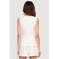 thumbnail image 4 of Women's Metallic Button Front Square Neck Waistcoat, 4 of 4