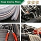 thumbnail image 3 of 115PCS 6-22mm Spring Hose Clamps + Manual Pliers Zinc Plated Gas Water Hose Clamp Metal Tools Assortment Kit, 3 of 5