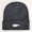 Dark Heather Gray, variant on Fish Silhouette Embroidered Acrylic Knit Beanie, Unisex Soft Stretch Winter Skull Cap, Sport Daily Matching Hat Perfect Gift for Men Women