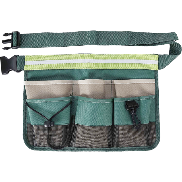 Bolsas de herramientasBolsa de herramientas Portaherramientas para cinturón Almacenamiento de herramientas de bricolaje ajustable Reparación de electricista Bolsa de herramientas portátil de trabajo práctico multifuncional (verde) ER