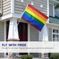 thumbnail image 3 of Drapeau Arc-en-Ciel à Tenir à la Main Ou à Suspendre en Extérieur, Symbole de Fierté LGBT, 3 of 9