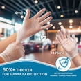 thumbnail image 6 of FPN Vinyl Synthetic Gloves Clear Powder-Free & Latex-Free – Small 1000 Count Box Disposable 4 Mil Gloves for Cleaning Cooking, Salon, Pet Care, 6 of 10